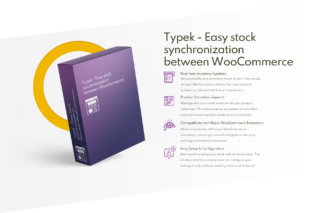 WooCommerce stock synchronization software package advertisement.